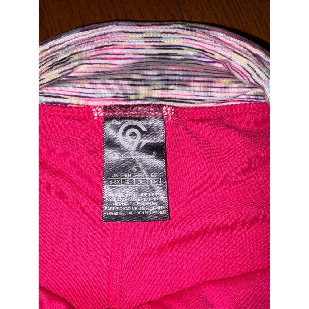 C9 Champion Girls Pink Space Dye Athletic Skort Built-in Shorts Size S 6-6X